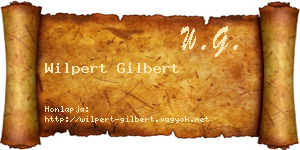 Wilpert Gilbert névjegykártya