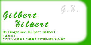 gilbert wilpert business card